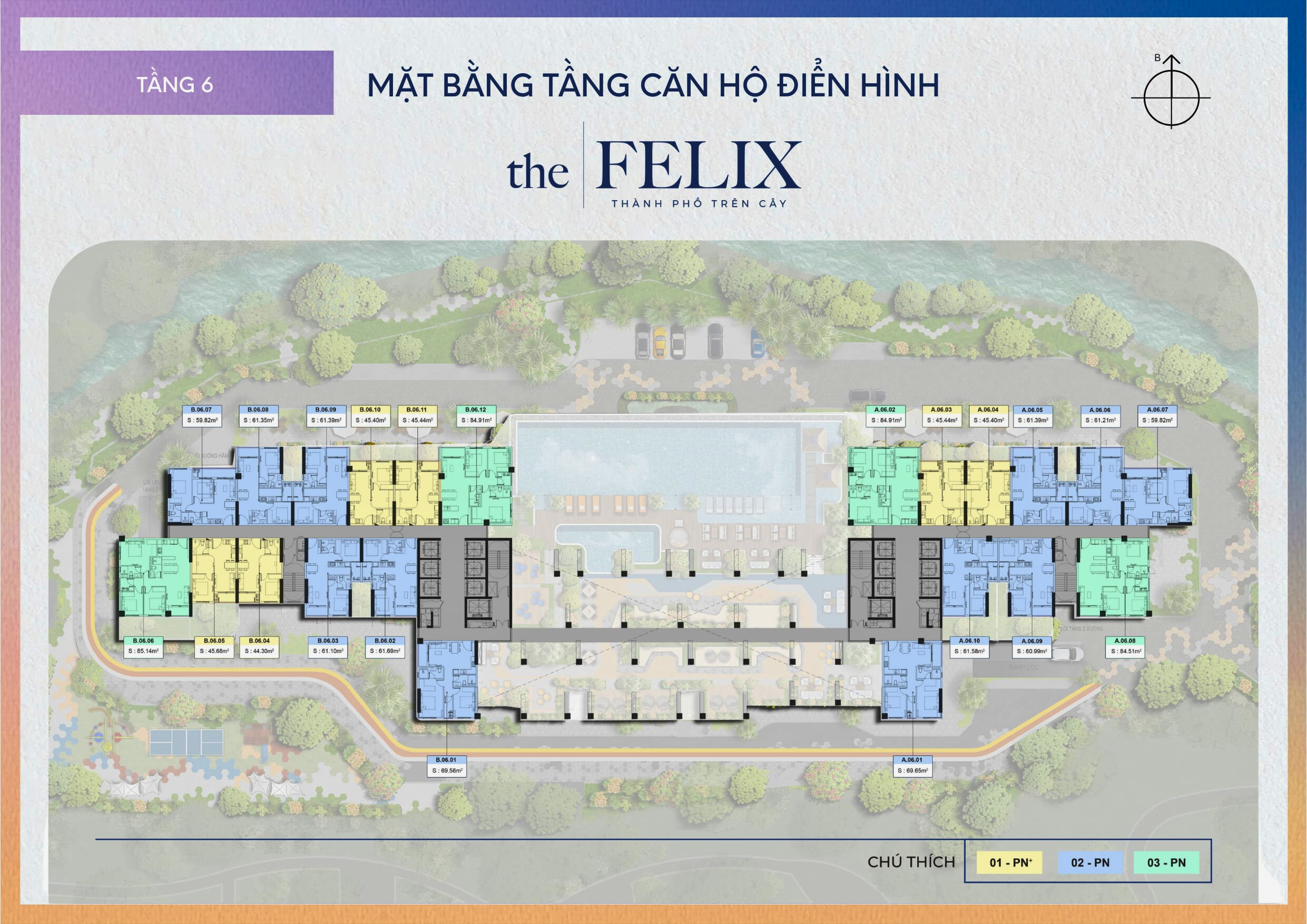 Mặt Bằng The Felix Tầng 6