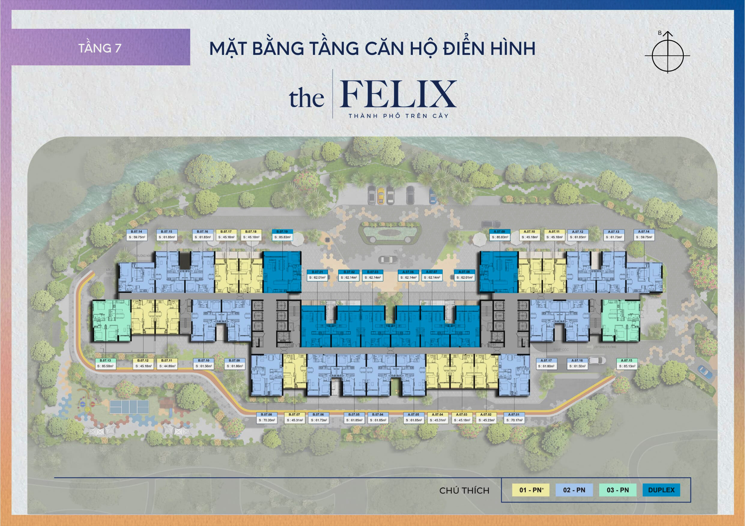 Mặt Bằng The Felix Tầng 7