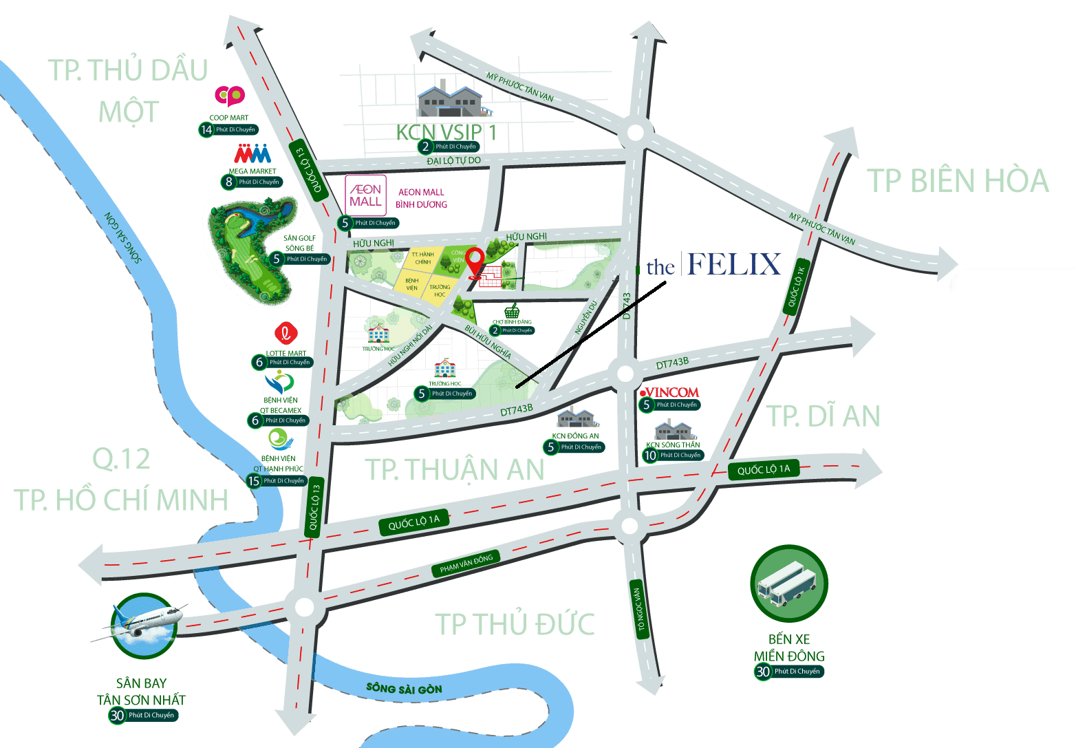 Vị Trí địa Chỉ Dự án The Felix C Holdings
